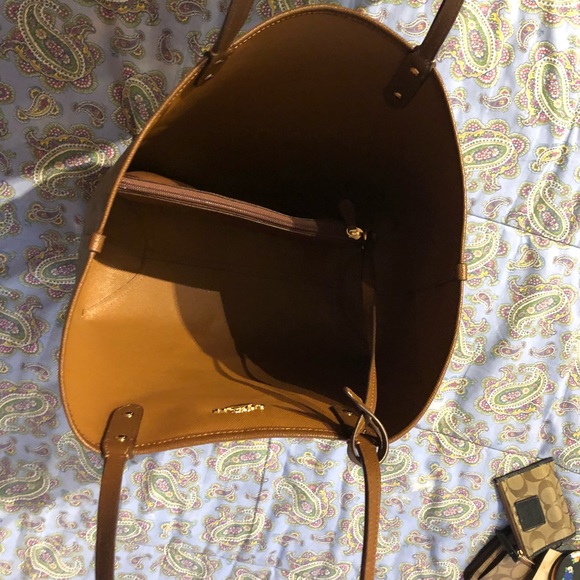 Brown Coach Signature Reversible Tote - Picture 5 of 5
